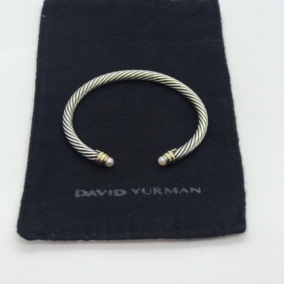 David Yurman Cable Bracelet with Pearls - Picture 2 of 4